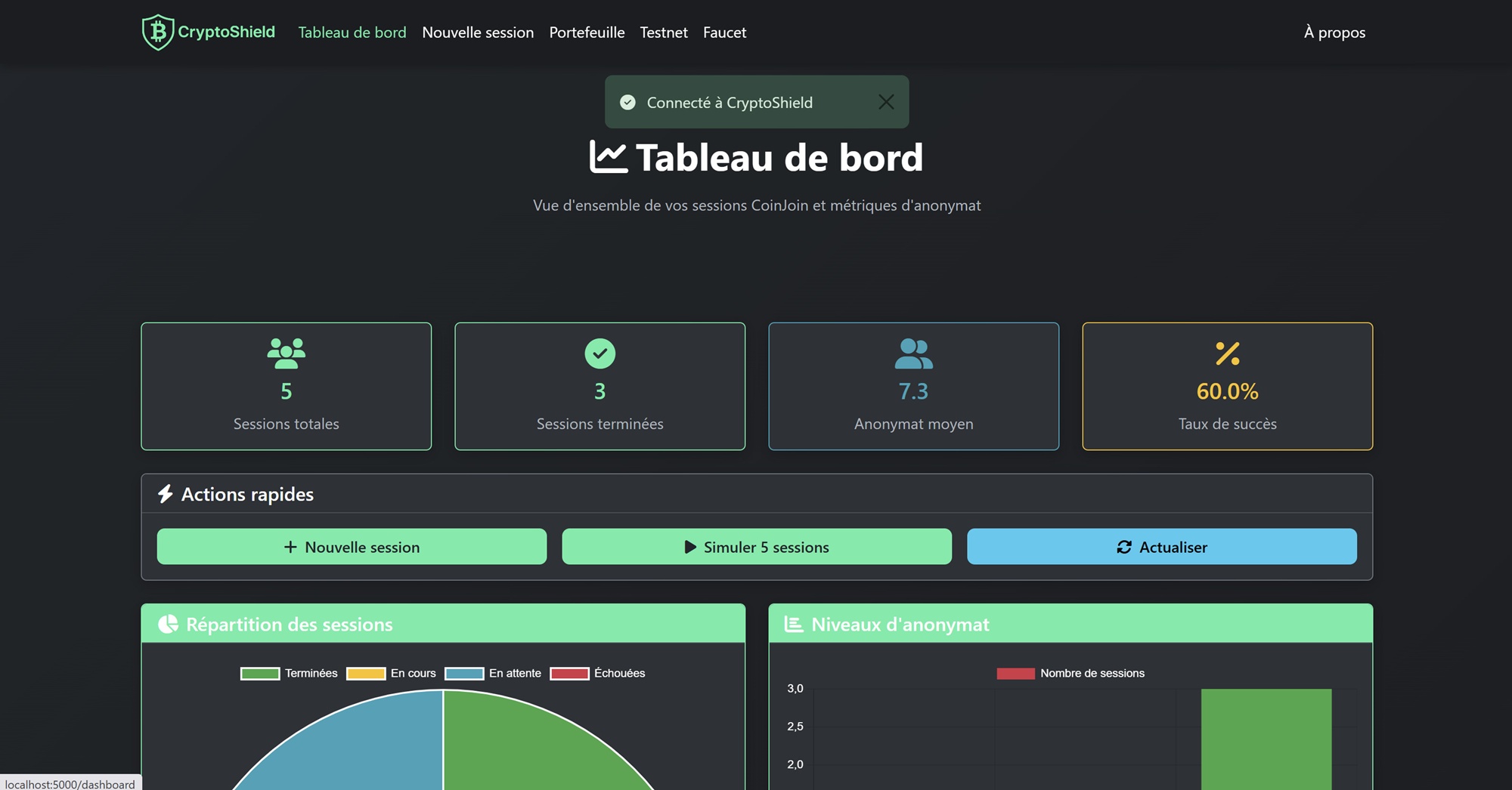 CryptoShield - Anonymisation Bitcoin