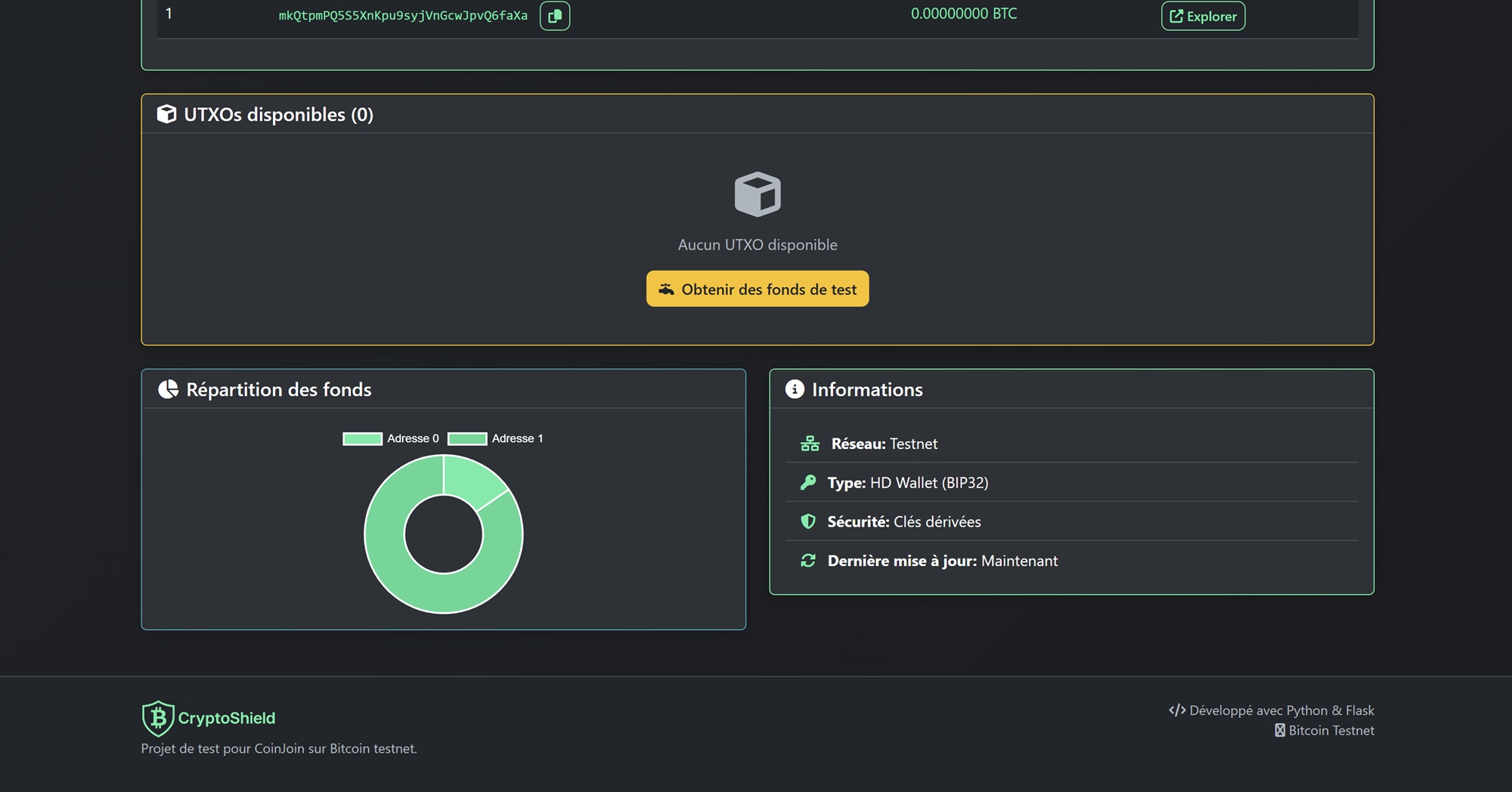 CryptoShield - Anonymisation Bitcoin