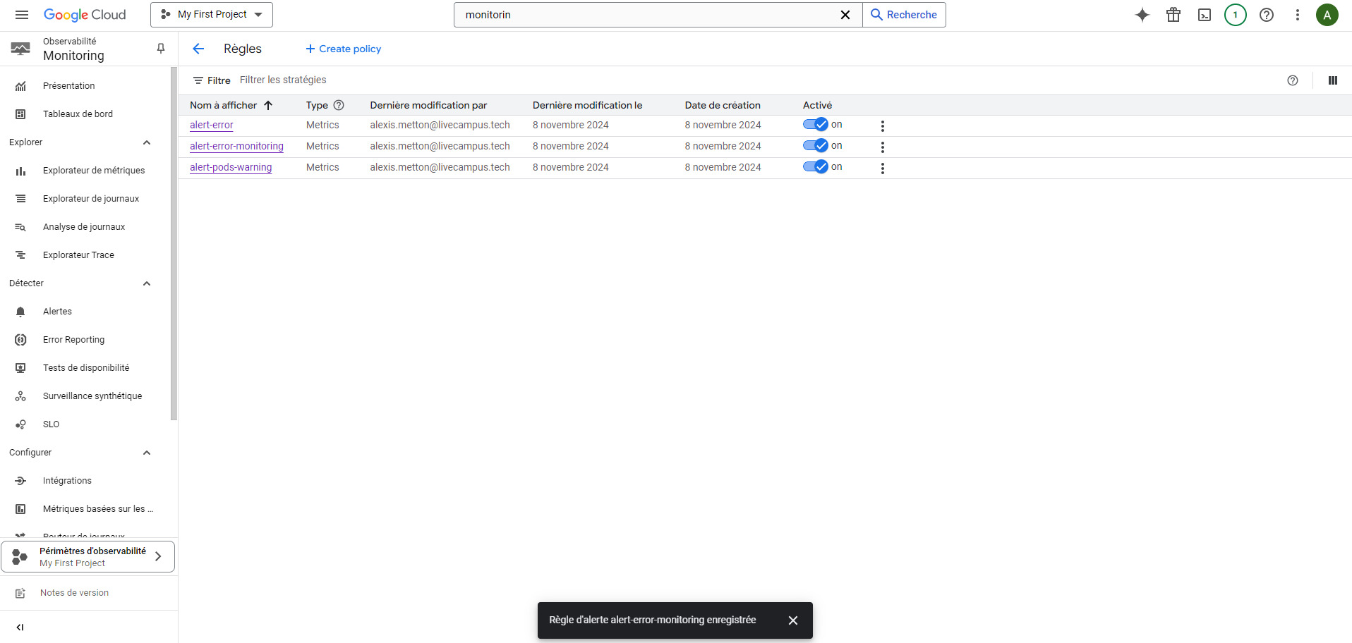 Infrastructure Cloud Google - GCP Kubernetes